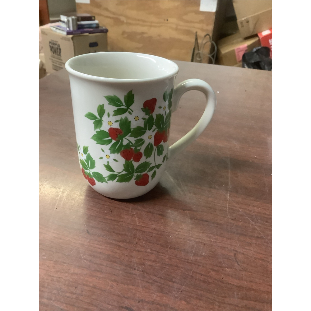 Vintage Otagiri Coffee Mug Or TEA W cute Strawberries